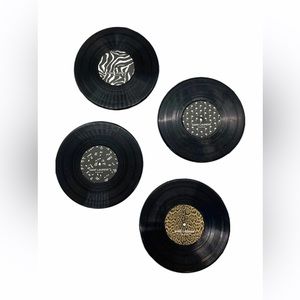 Auth Saint Laurent Vinyl Coasters